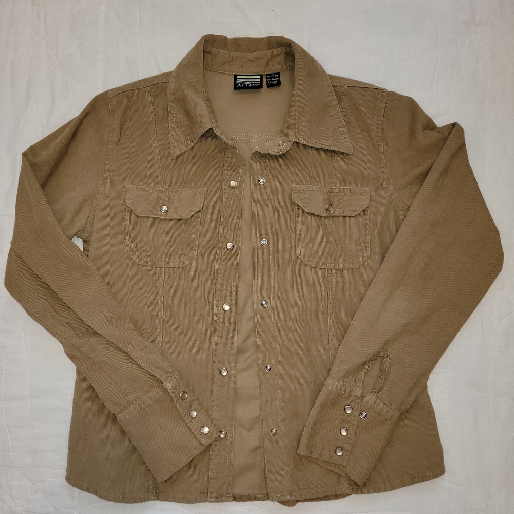 Large corduroy button down shirt/jacket